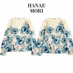 Y246 美品 M ハナエモリ 近年モデル カシミヤ アンサンブル レディースのサムネイル