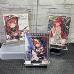 猫汰つな　ぶいすぽっ！ 1000万人 ミニ色紙 イラストカード(カレンダー)