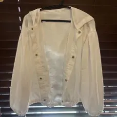 GLOBAL WORKフード付きジャケット 140 ホワイト