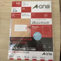 A-one マルチプリンタ ラベルシール 31511