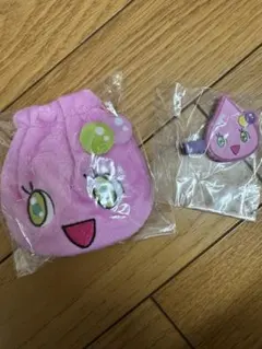 しずくちゃん 巾着ポーチ ロゼちゃん　前髪クリップ