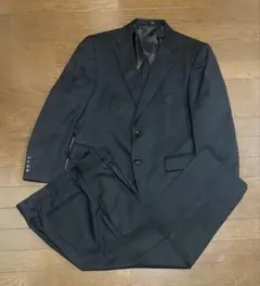 ビジネススーツ　ブラックストライプ　BB4 アジャスター付