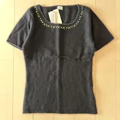 新品【ELLE PLANETE】エルプラネット アンゴラニット黒 38のサムネイル