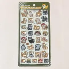 ボンボンドロップシール 柴犬 和柄 クーリア