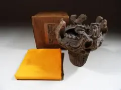 ●手のひらサイズ 火焔土器 縄文土器 聖火台 馬高深鉢土器 縄文土器 元箱 ○手のひらサイズ 火焔土器 縄文土器 聖火台 馬高深鉢土器 縄文土器 元
