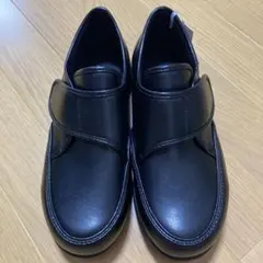 ✤美品✤ emiwalk 本革 スクエアトゥ ローファー 4E幅広 太ヒール 