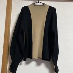 最終価格です‼️BITTOKOバルーンスリーブ長袖ニット 黒とベージュ
