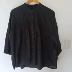 美品　黒デザインシャツ【М〜Lサイズ】　綿100%