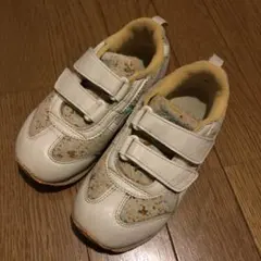 18.5cm アシックス スニーカー 花柄 ※記名あり