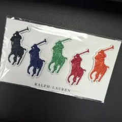 RALPH LAUREN ポニー刺繍ステッカー5色セット