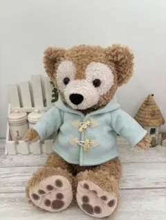 ダッフルコート ベビーブルー☆ダッフィーS シェリーメイS☆ハンドメイド 洋服