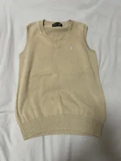 EAST BOY ベージュ Vネックニットベスト