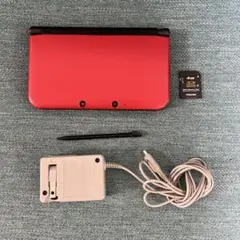 アダプタ付き　Nintendo 3ds LL レッド ブラック