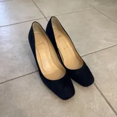 Christian Louboutin パンプス スエード ネイビーのサムネイル