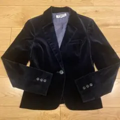 美品☆NATURAL BEAUTY BASIC ネイビー ☆M☆ベロア