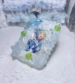 ホイップデコ フルティガーエアロ 水色 クローバー イルカ 貝殻 海