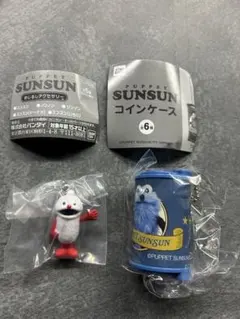 パペットスンスンコインケース、めじるしアクセサリー２種セット