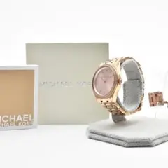 美品 稼働品 Michael Kors マイケルコース レディース腕時計 ピンクのサムネイル