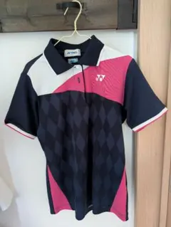 YONEX ポロシャツ S ネイビー/ピンク