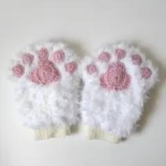 猫の手　肉球　ハンドウォーマー　ハンドメイド