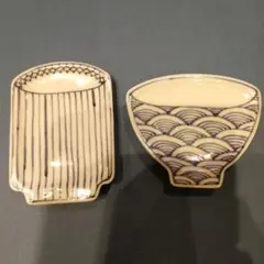 【新品未使用】和陶房（わとうぼう）　豆皿　マグカップ型　和　カップ　九谷焼