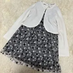 BeBe べべ　120 フォーマル　卒園　ワンピース　花柄　ブラウス　ボレロ