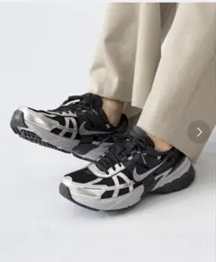 ＊IENAコラボ NIKE スニーカー ブラック×シルバー＊