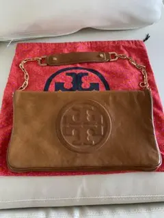 トリーバーチ Tory Burch ボンベ レバ レザー ショルダークラッチ