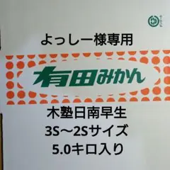 よっしー様専用 木塾日南早生 3S〜2S 5.0キロ入り 5-2