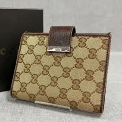 GUCCI グッチ GGキャンバス システム手帳 ベージュ