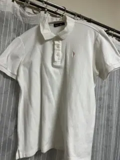 イーストボーイ　レディース　白半袖ポロシャツ ピンクロゴTシャツ　EASTBOY