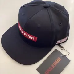 新品　BRIEFING 正規品　LOGO FLAT VISOR CAPブラック