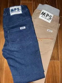 MPS パンツ 2本セット 130cm デニム ベージュのサムネイル
