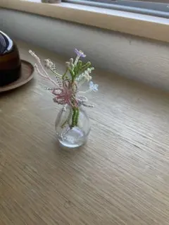 ハンドメイド　ビーズ花束インテリア装飾