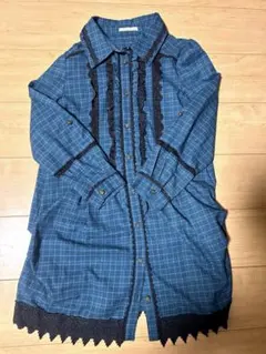 美品 axes femmeワンピース チェック 青緑 3/1まで