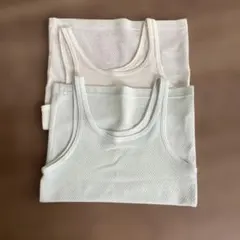 ホワイトメッシュタンクトップ2枚セット