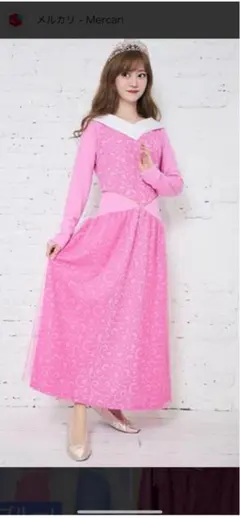 新品　ちはる　ディズニー　眠れる森の美女　オーロラ姫　ドレス　ワンピース　M