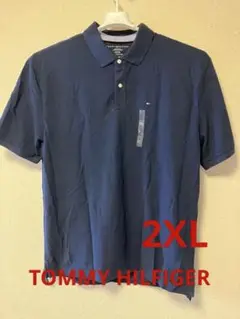 ⑦TOMMY HILFIGER⭐️大きいサイズ2XL ネイビー ポロシャツ