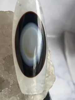 瑪瑙 虎牙紋 蓮花彫 三眼天珠 立体感 お守り 厄除け 魔除け 開運 