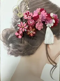 髪飾り【桜梅桃李】　成人式　　結婚式　卒業式　入学式　七五三　《saya髪飾り》