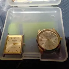 CRATERとＤAMOSのクォーツ腕時計2点セット中古電池切れ