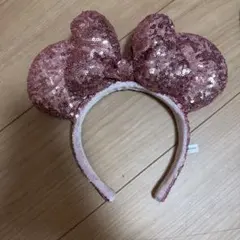 ミニーマウススパンコールカチューシャ