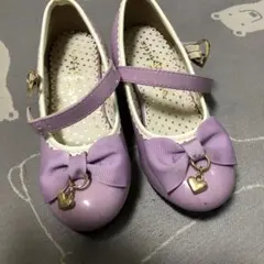 パープルリボンフォーマルシューズ 3cmヒール