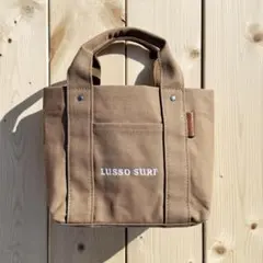 大容量　LUSSO SURF マルチポケットトートバッグ　　ベージュ　送料無料のサムネイル