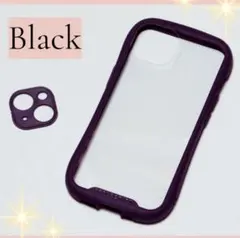 【kei 様】iPhone15 ケース　ブラック　レンズカバー iFace型