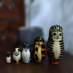 猫のマトリョーシカ☆5個セット