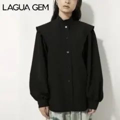LAGUA GEM ラグアジェム ショルダーデザインシャツ 長袖 M ストレッチのサムネイル
