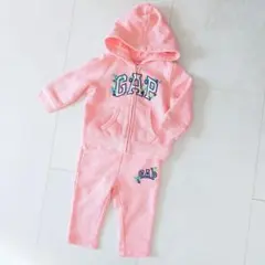 BABYGAP ベビーギャプ 上下セット 70 パーカー パンツ ピンク 刺繍
