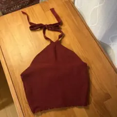 lazy fare ホルターネック ニット トップス