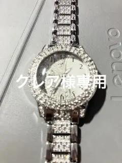 ク*ア様 レディース時計クォーツ　キラキラ　輝き　モアサナイトのサムネイル